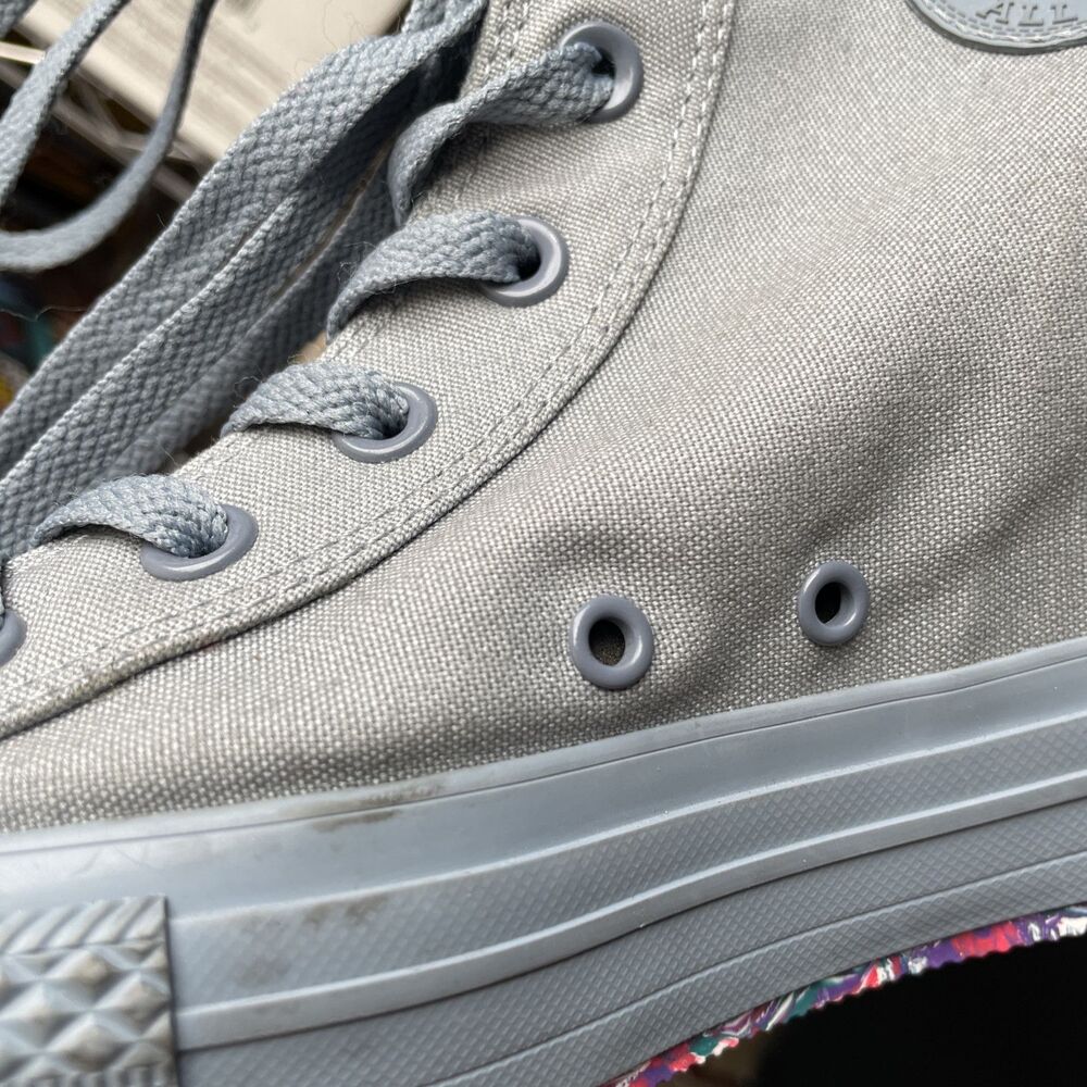 Converse Chuck Taylor All Star SIZE 10 Hidden Wedge Gray Crayon Bottom - Picture 13 of 13